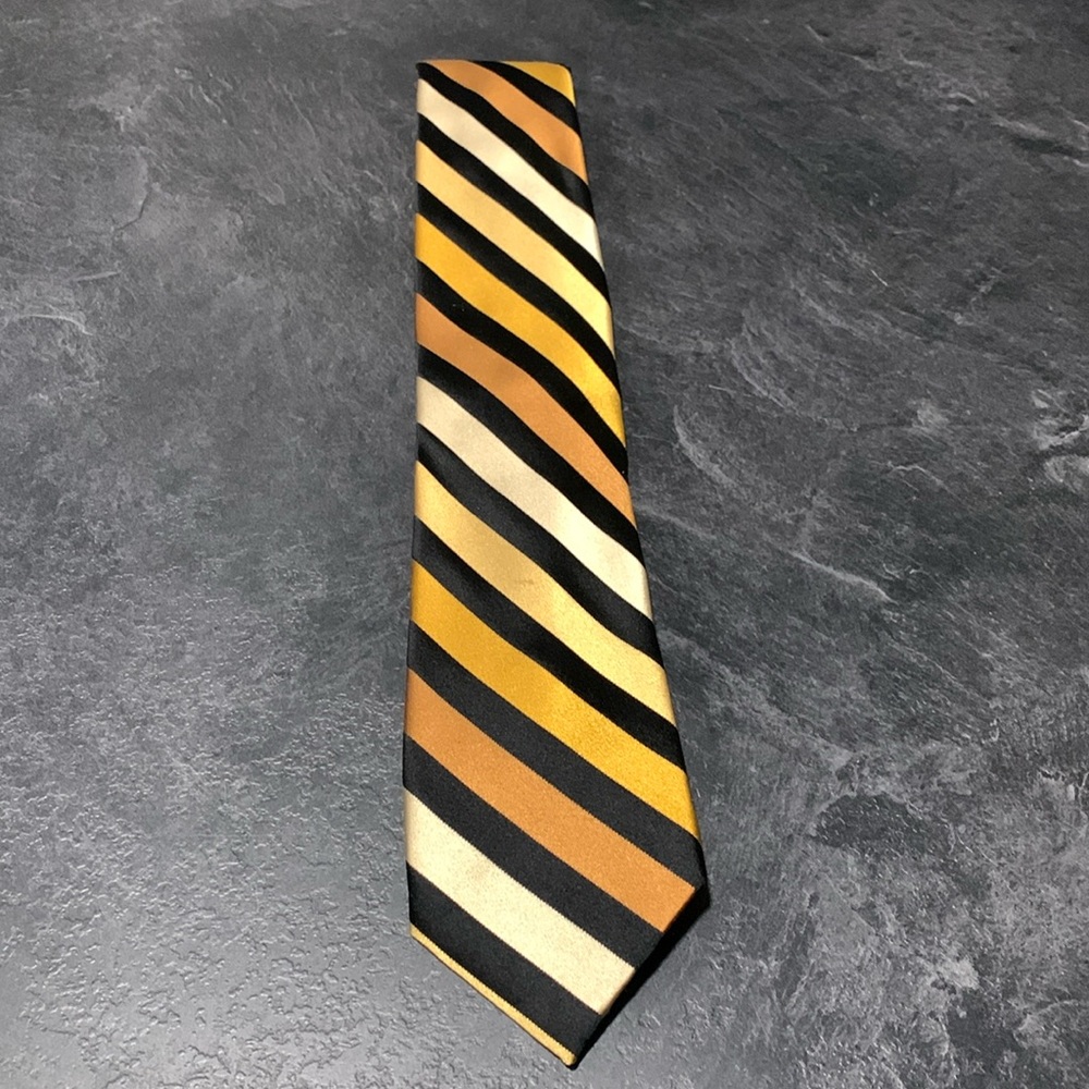Paul Fredrick Silk Woven Striped Tie